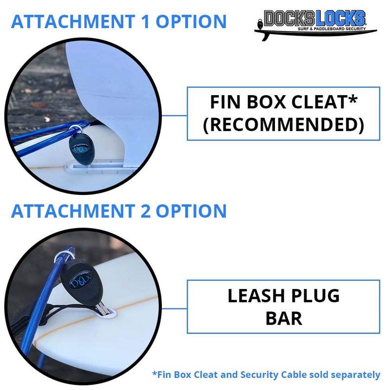 DocksLocks Jaws SUP Paddleboard & Surfboard Anti-Theft Security Lock â€“ Patented Design (Lock Only) - Image 2